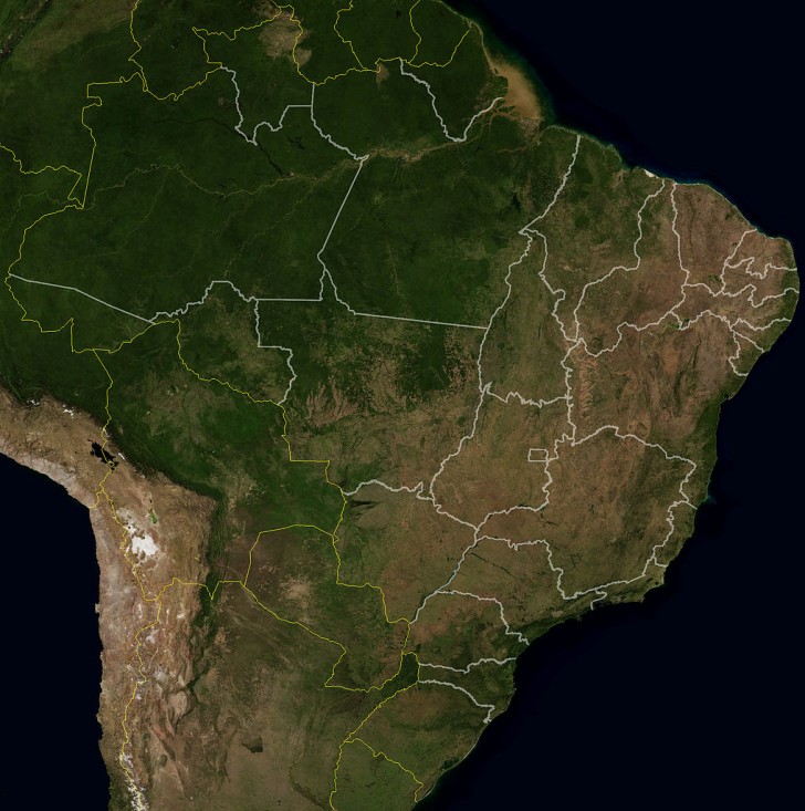 Brazil Location Map Geographic Media