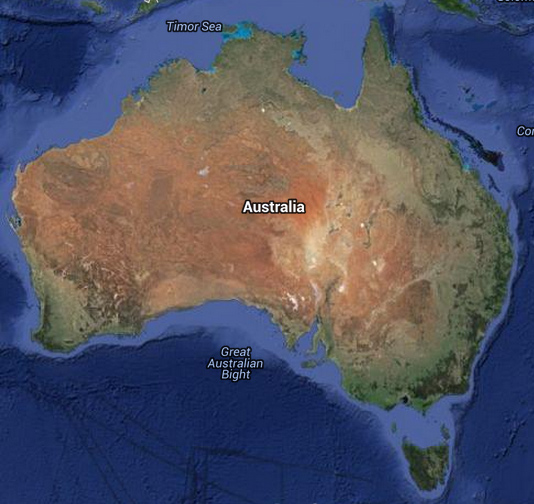 Australia Google Map