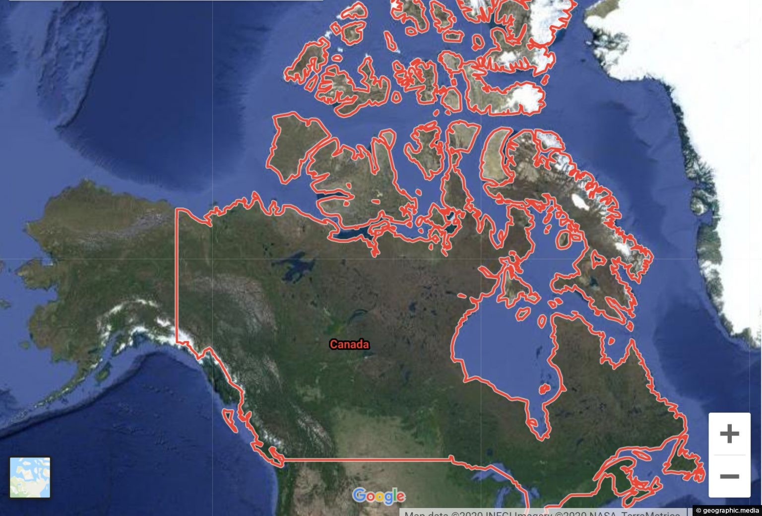 Maps Of Canada   Canada Google Map 1536x1039 