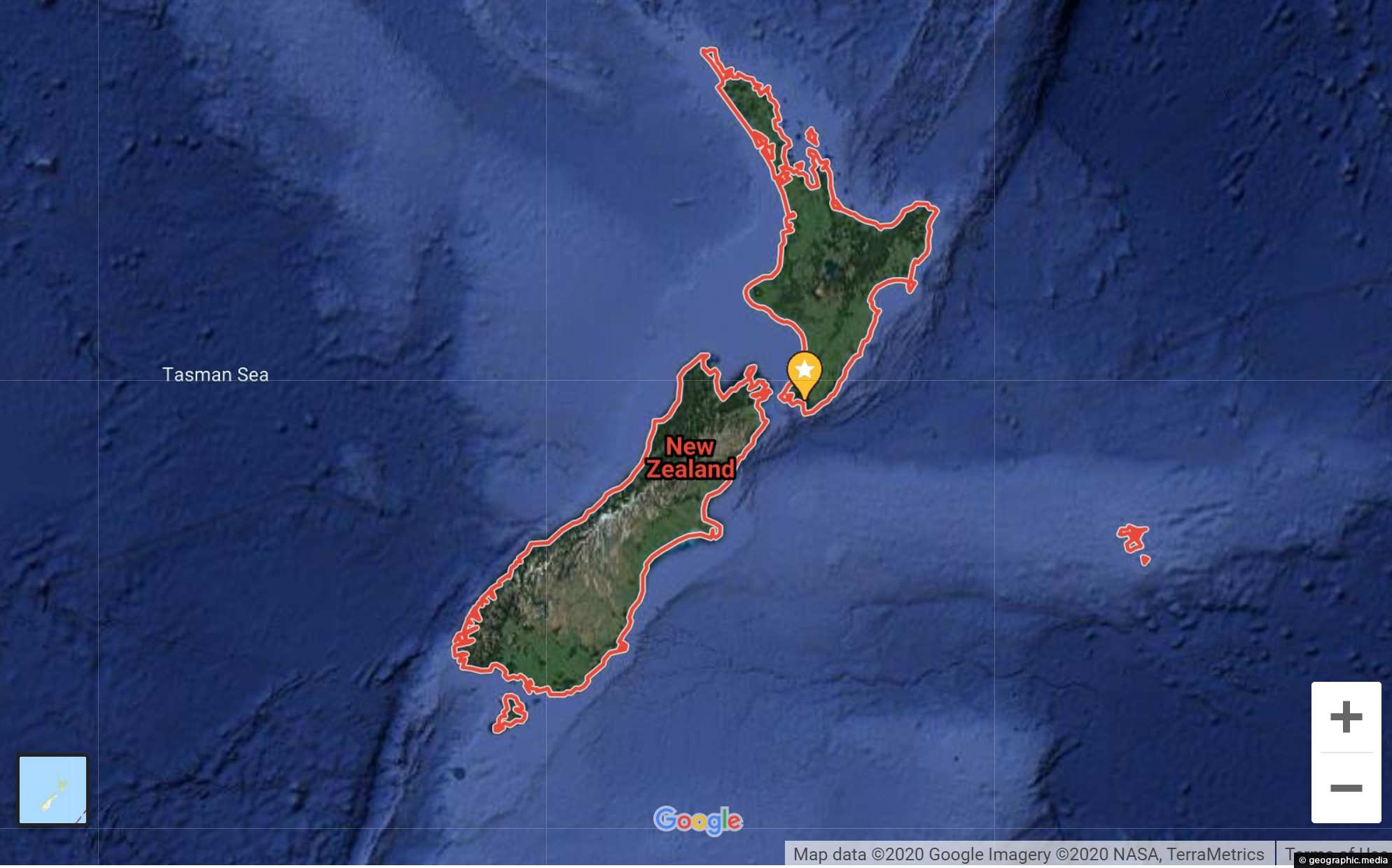 New Zealand Google Map