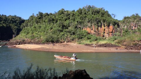 Boat Across Iguazu