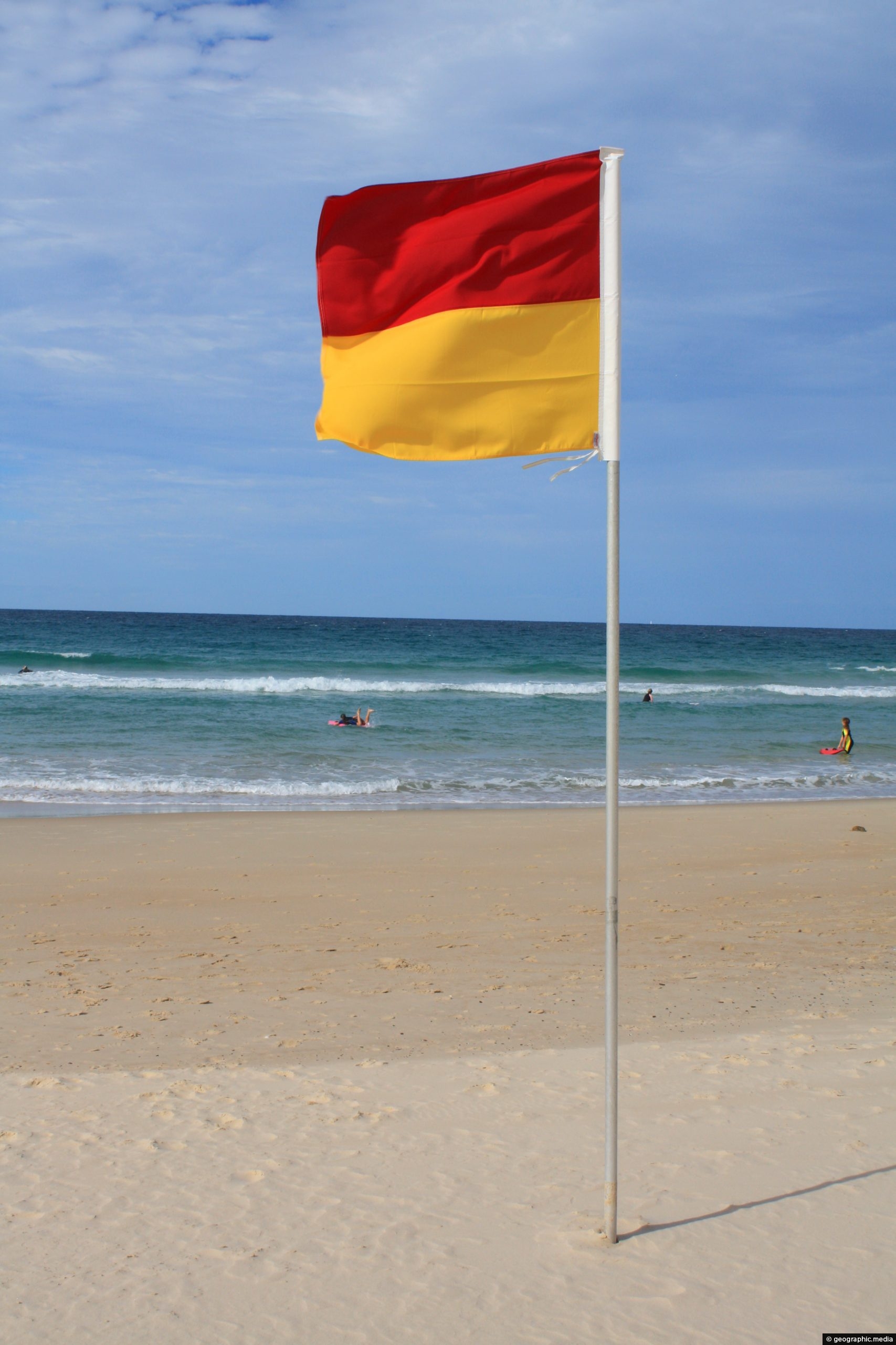 Patrolled Beach Flag in Australia