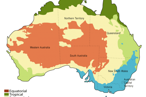 Climate Map of Australia