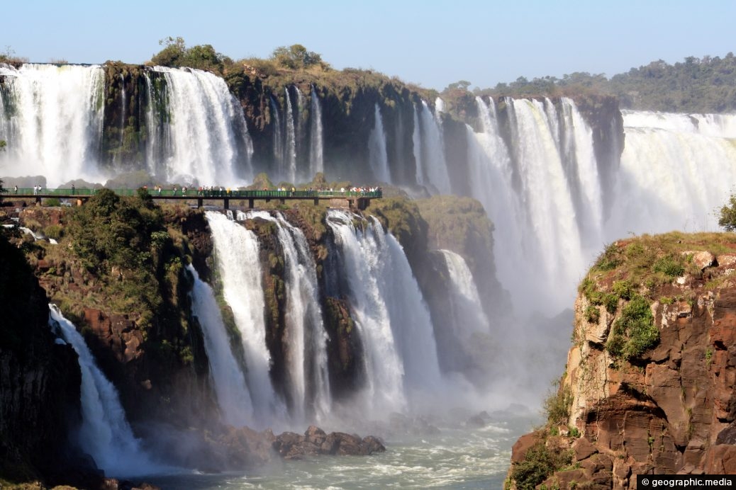 View of Iguazu Brazil from Argentina