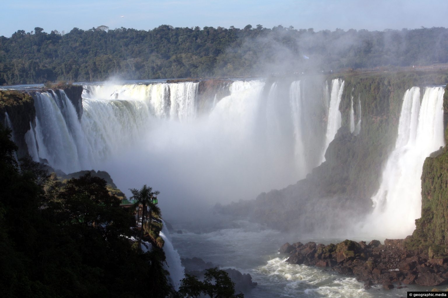 Aerial View of Iguazu Falls - Geographic Media