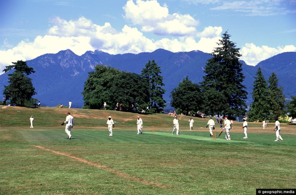 Cricket in Stanley Park Vancouver Canada