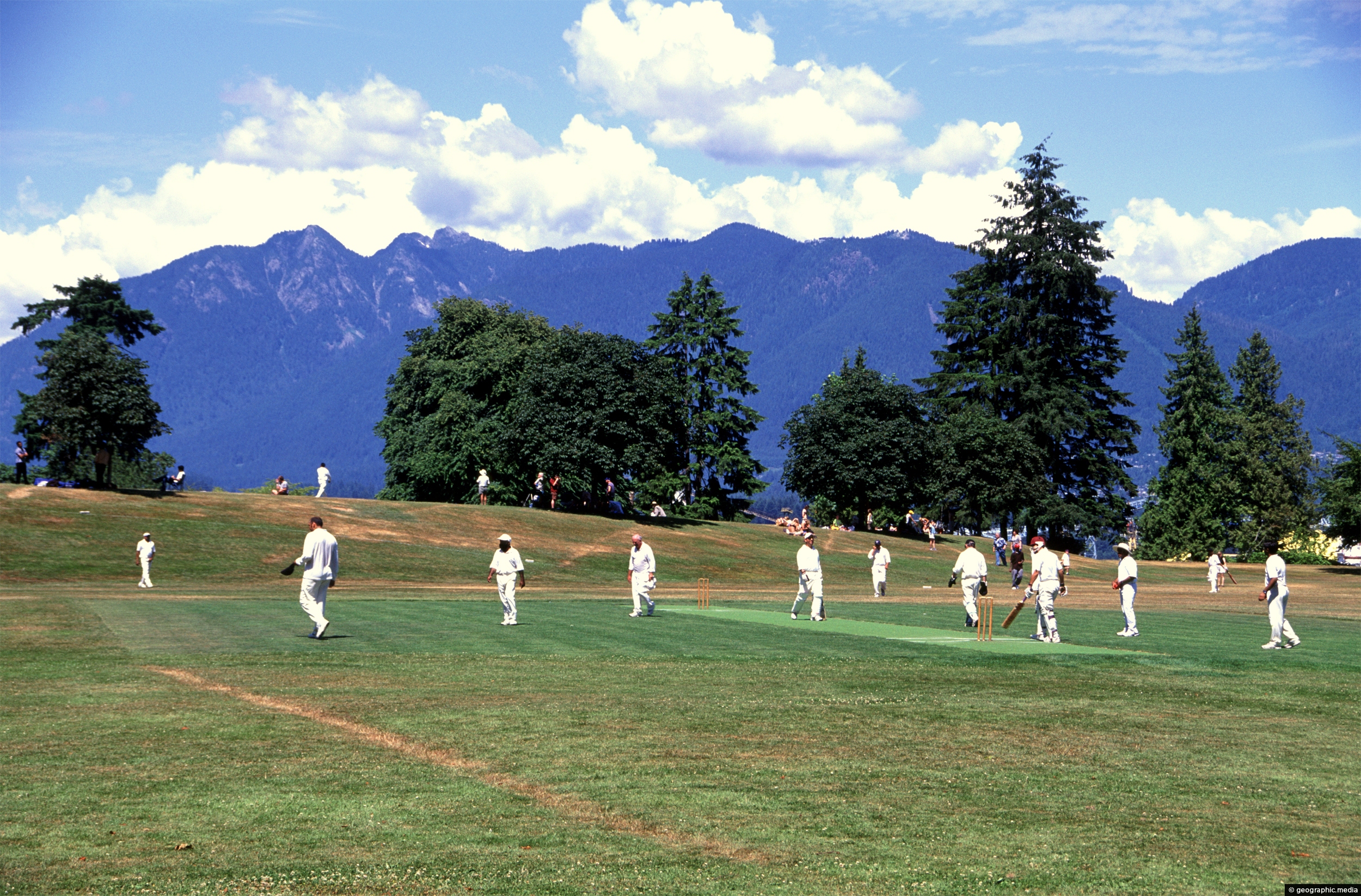 Cricket in Stanley Park Vancouver Canada