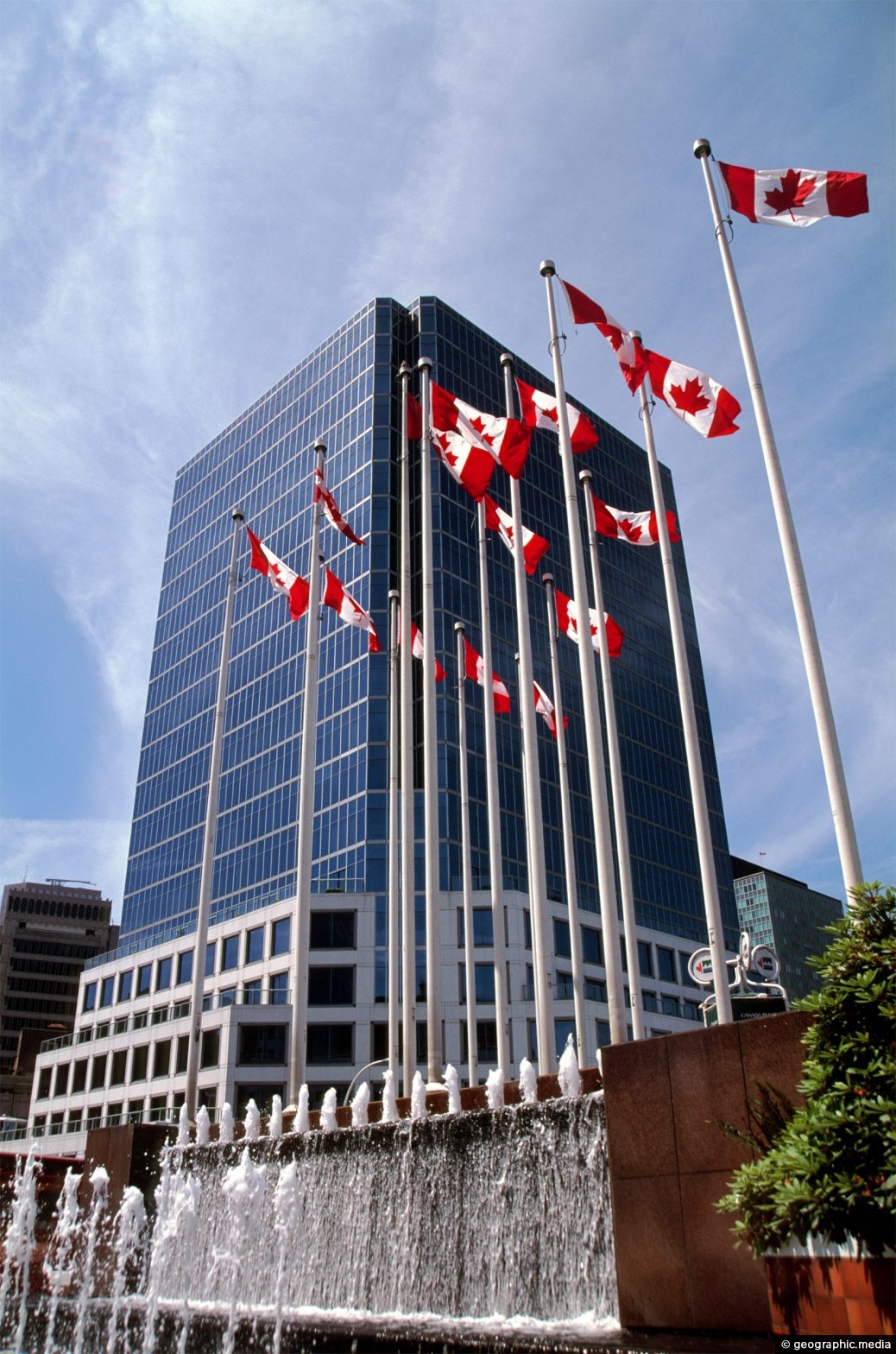 Canadian Flags in Vancouver