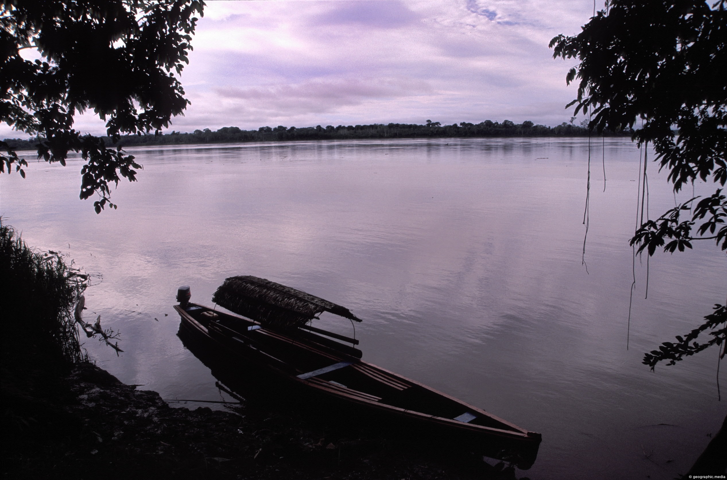 View of the Amazon River in Colombia