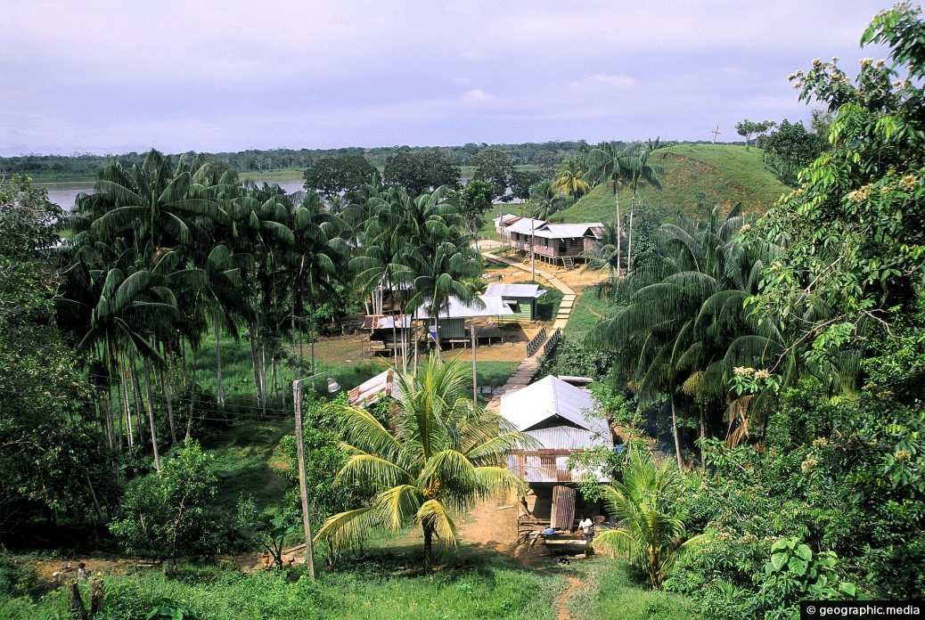 Puerto Narino settlement in the Amazonas