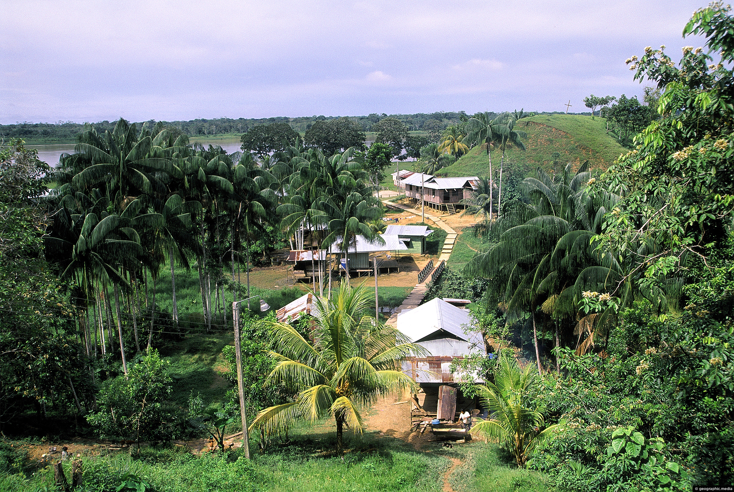 Puerto Narino settlement in the Amazonas