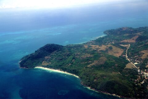 Aerial View of Providencia Colombia