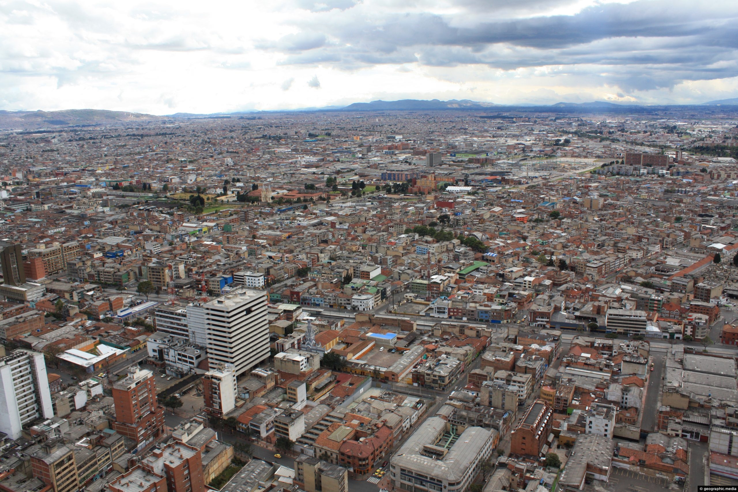 South-western Bogota in Colombia