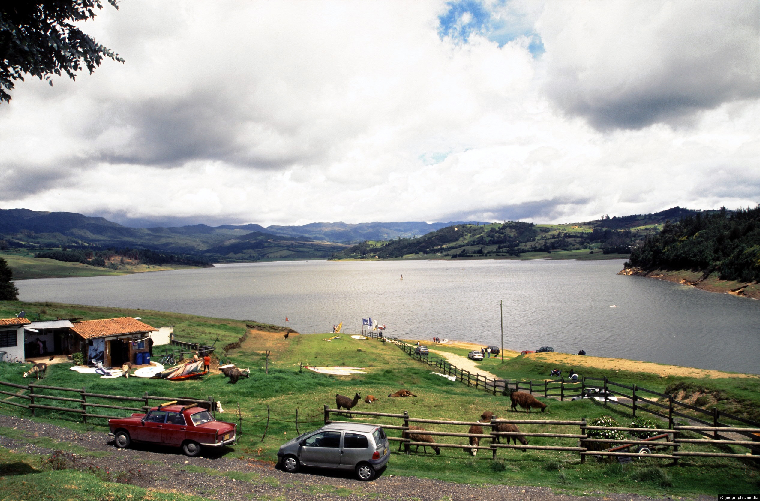 View of Lake Suesca in Cundinamarca