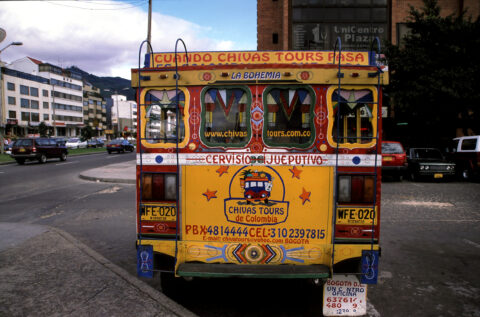 Chiva Bus Rear View