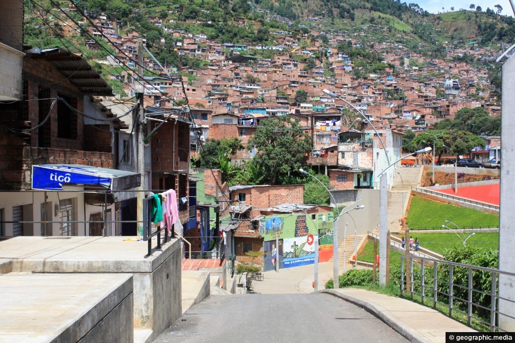 Street in Popular Medellin