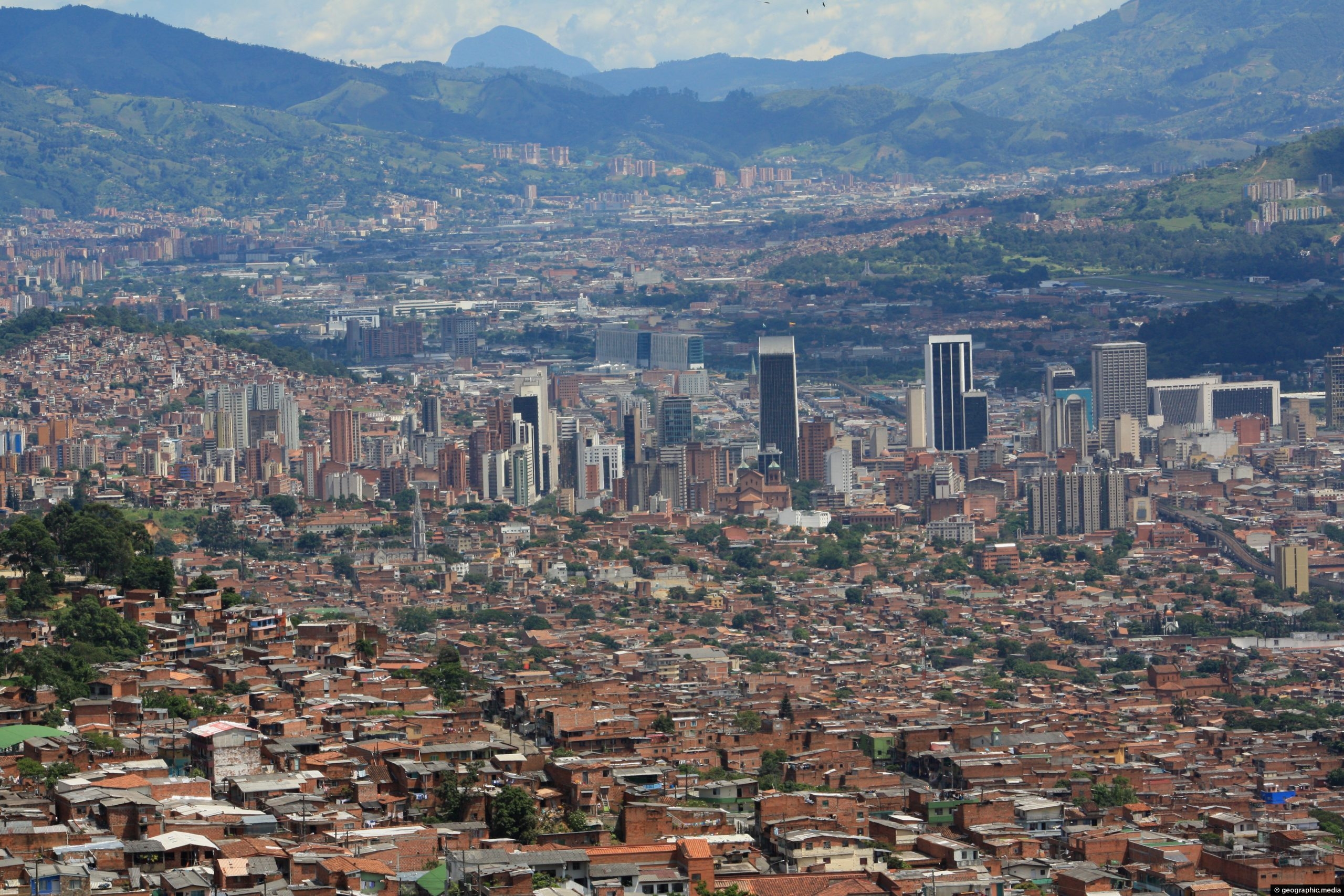 Medellin Colombia North South View