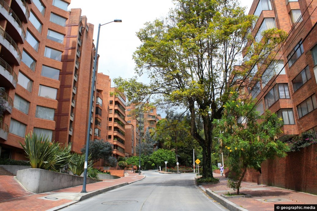 Wealthy Suburb of Rosales in Bogotá