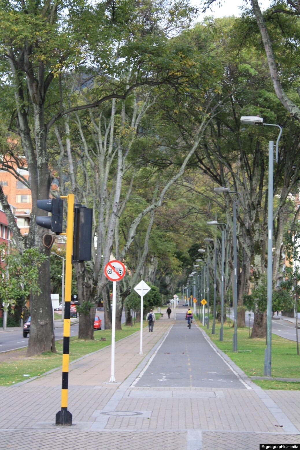 Cycleway in Chapinero Bogota