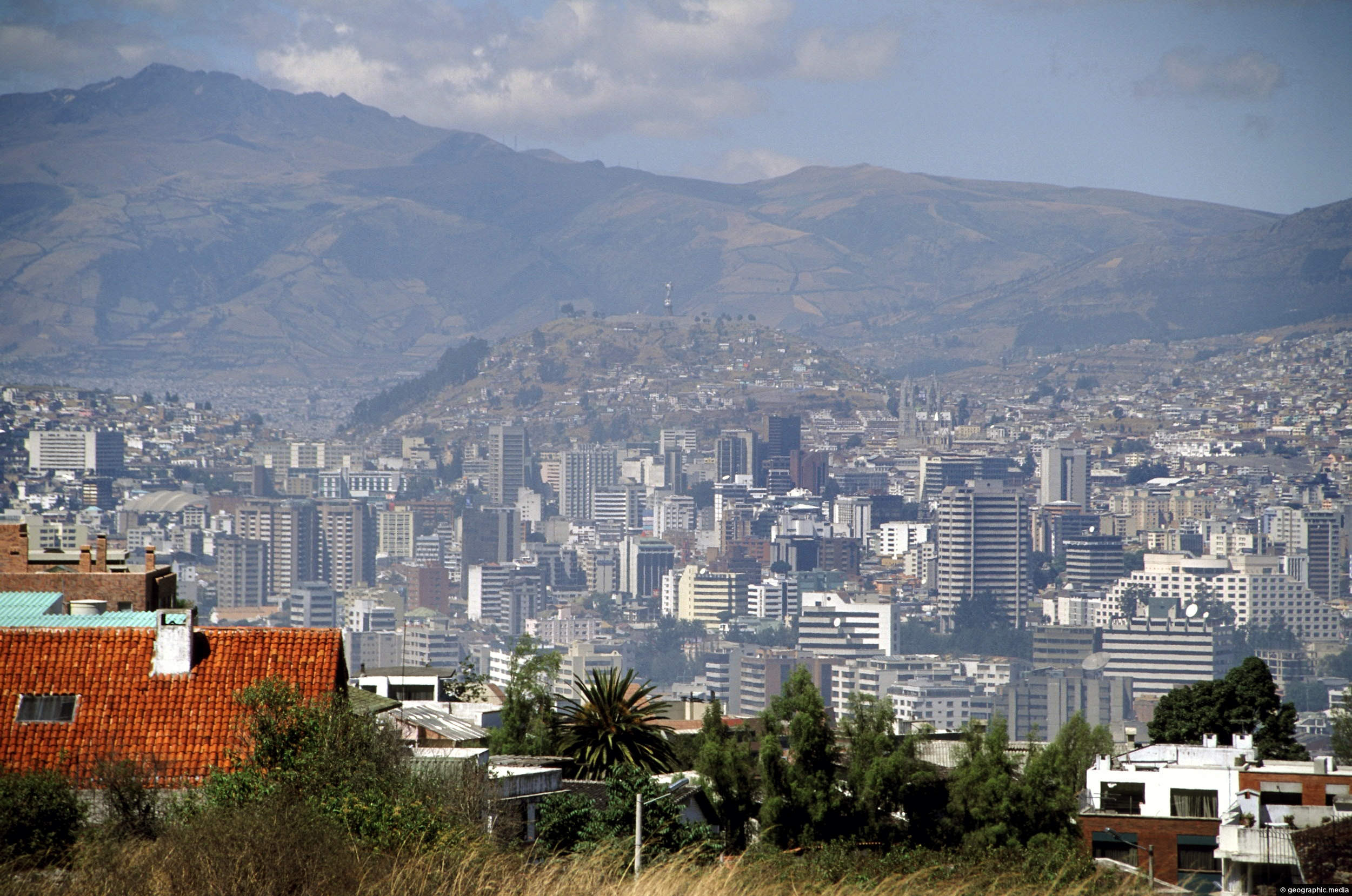 View of Quito from Calle Guanguiltagua