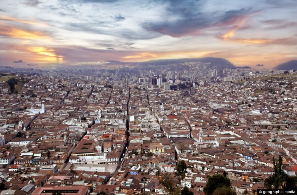 Quito View from El Panecillo Hill