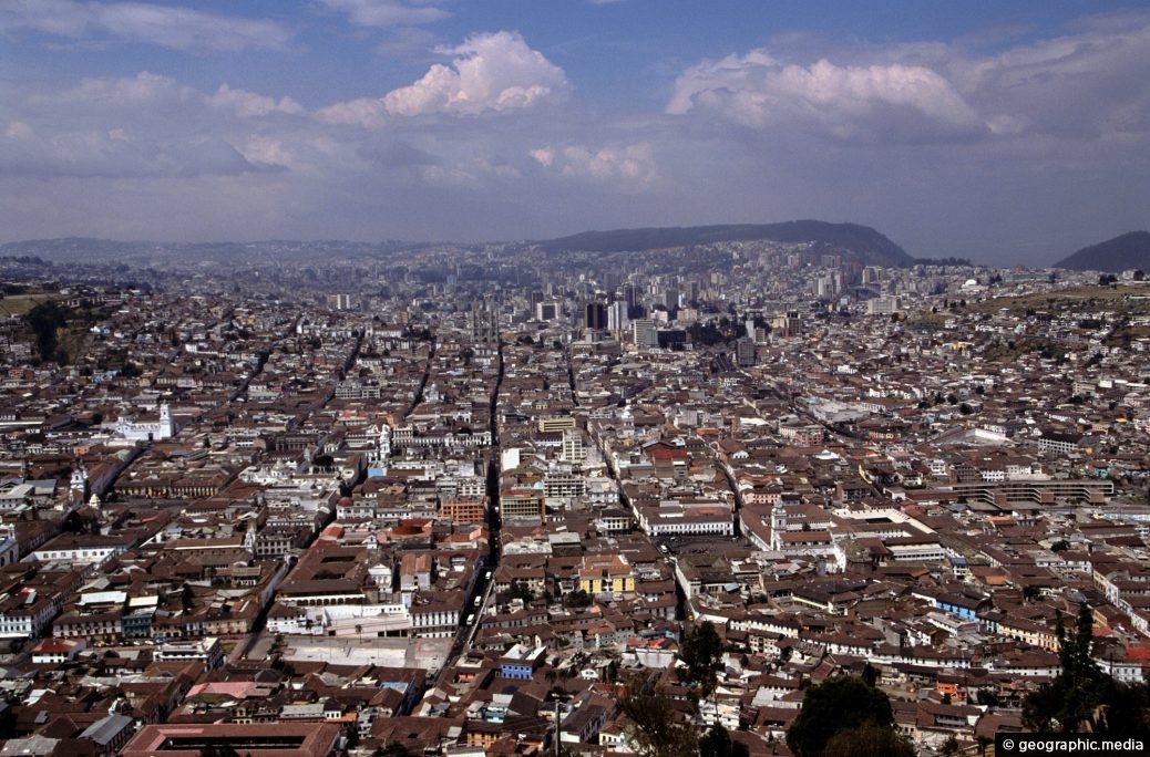 Quito View from El Panecillo Hill