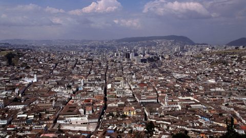 Quito View from El Panecillo Hill
