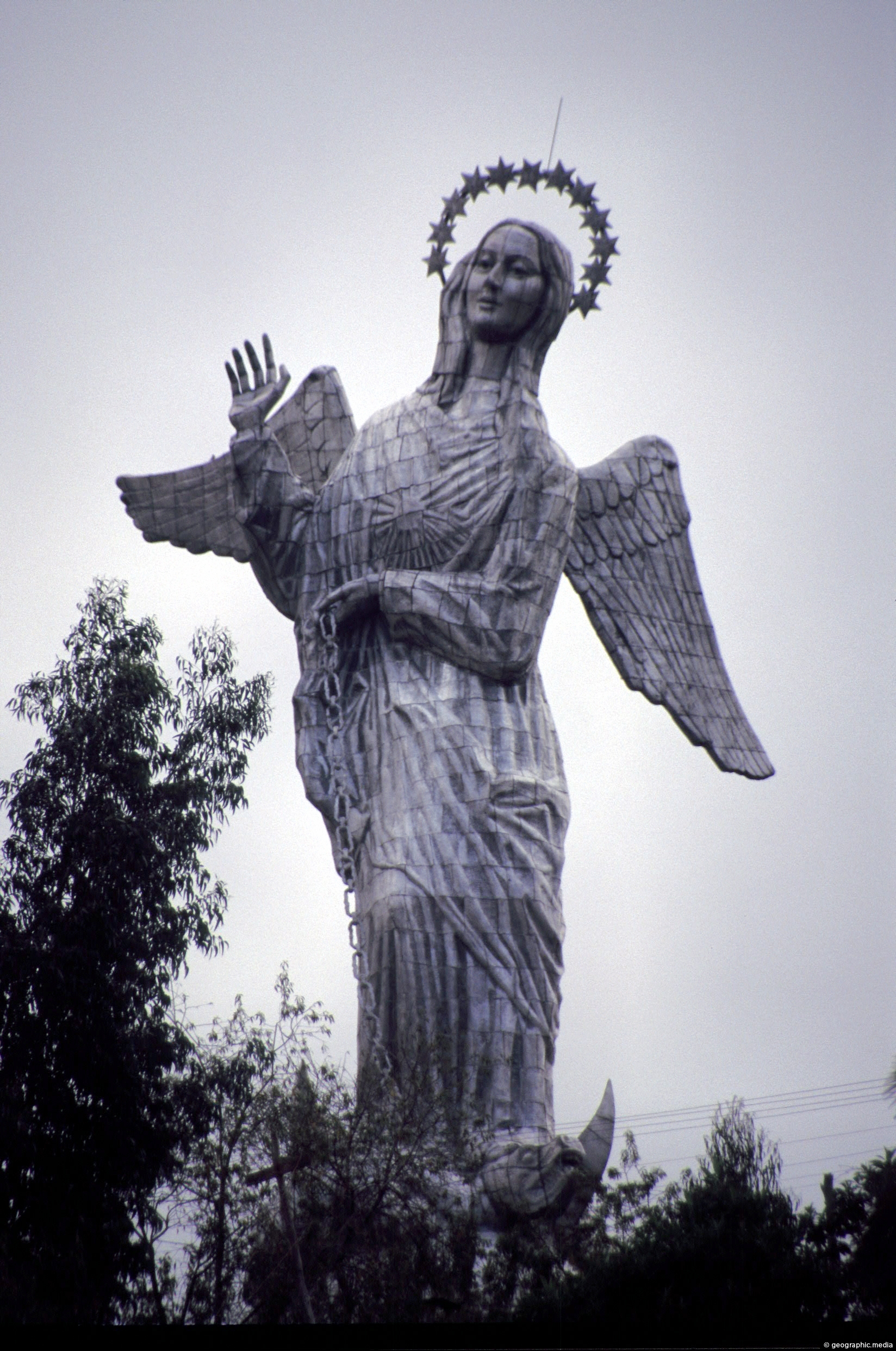 La Virgen de Quito in Ecuador
