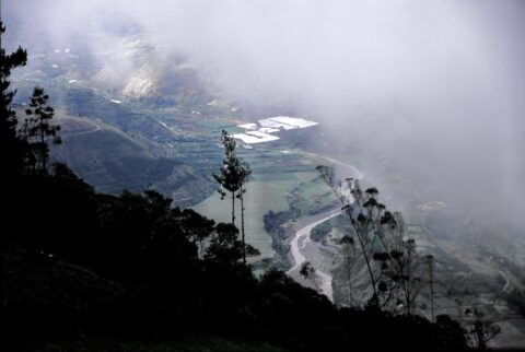 Cutuchi River in Banos Ecuador