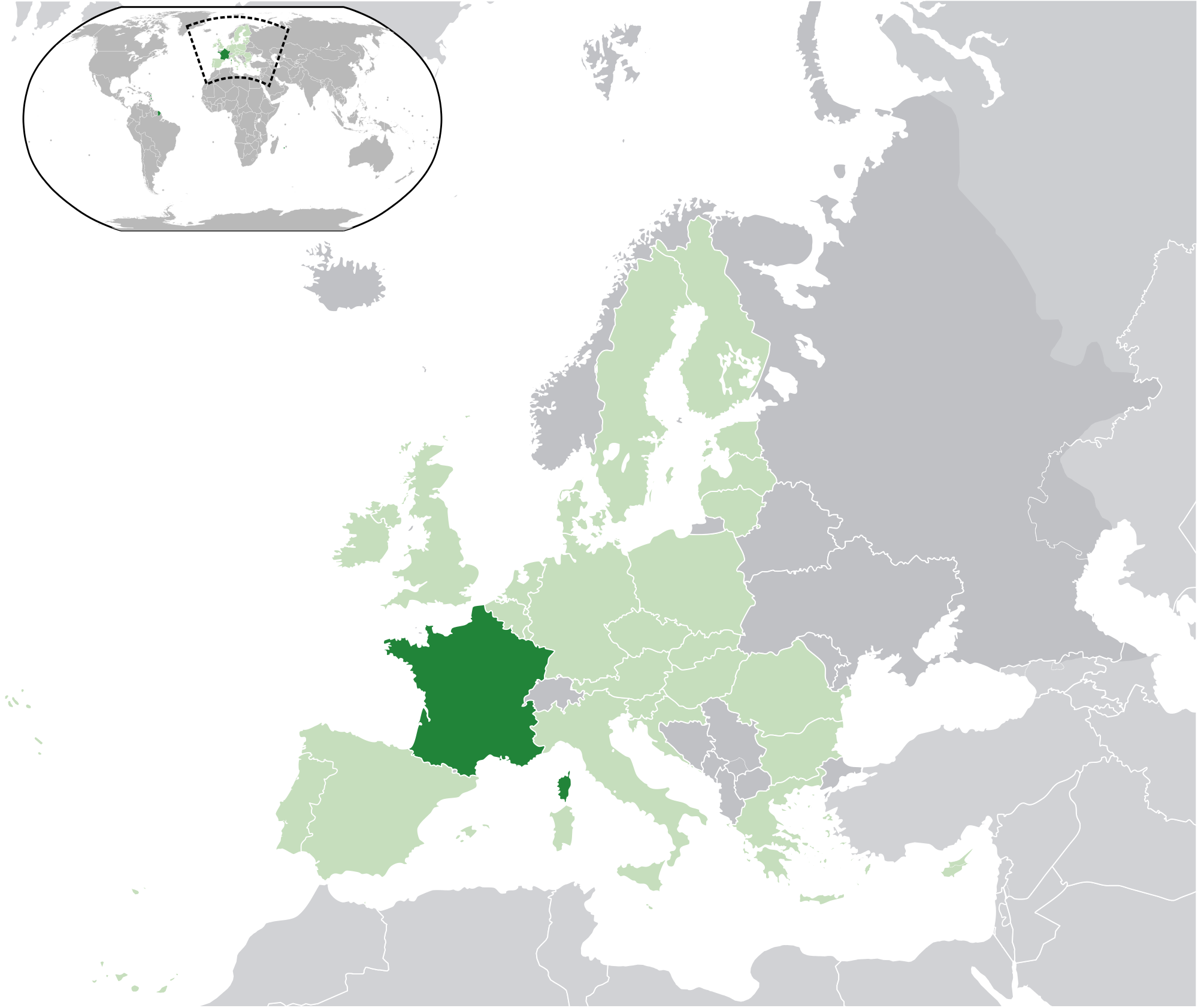 France Location Map
