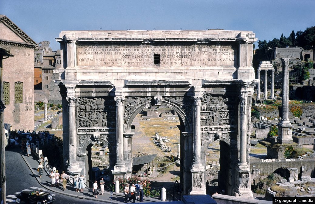Arch of Constantine in Rome Italy