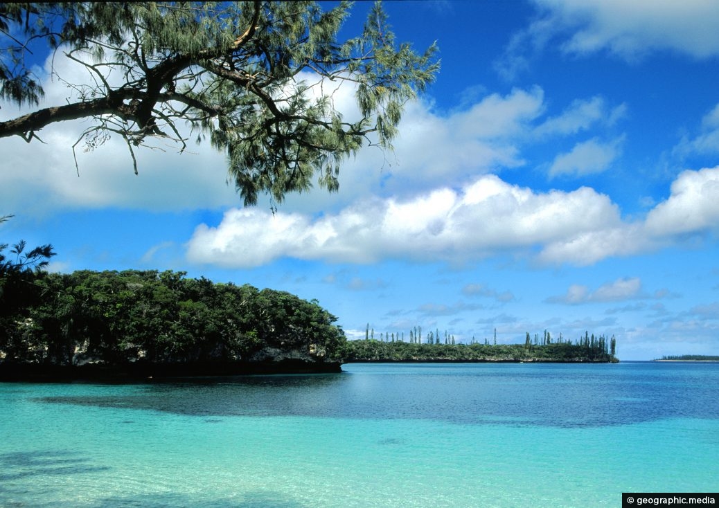 View of The Isle of Pines in New Caledonia