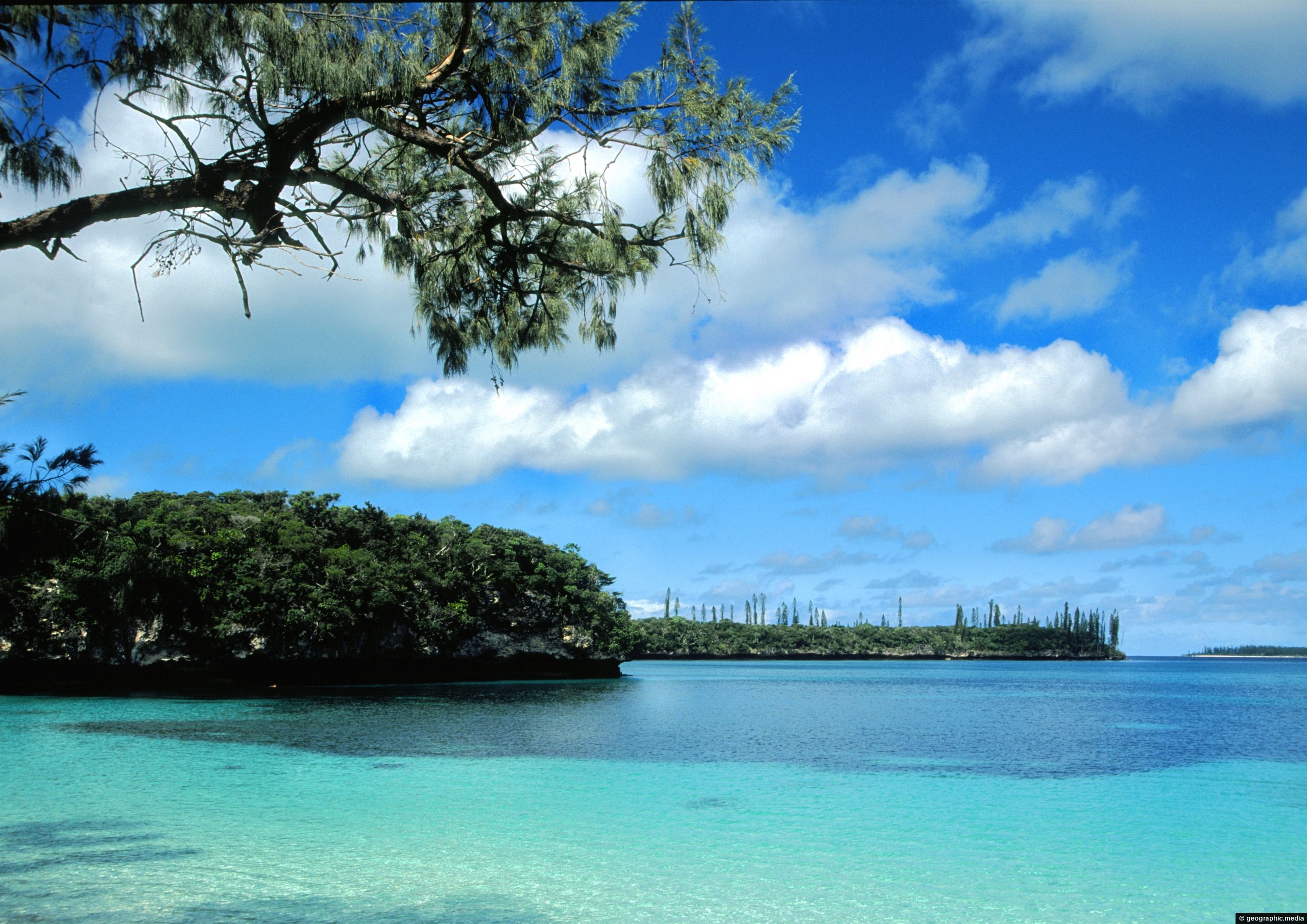 View of The Isle of Pines in New Caledonia