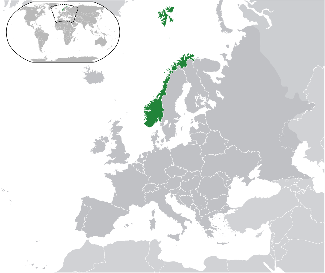 Norway Location Map Geographic Media