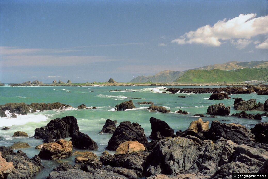 Rocky Coastline at Island Bay