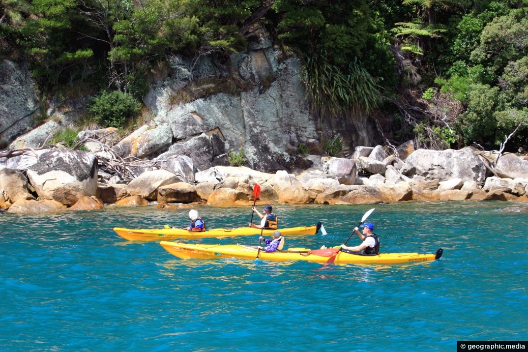Kayakers in Abel Tasman
