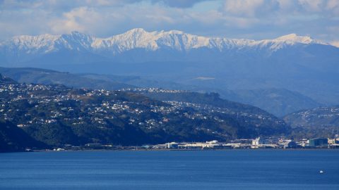 Wellington Harbour & mountains