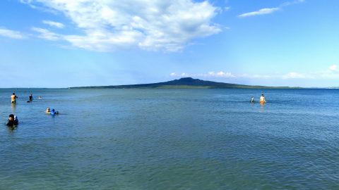 Rangitoto view from the North Shore in Auckland