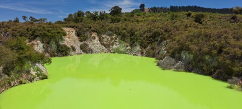 The Devil's Bath in Rotorua