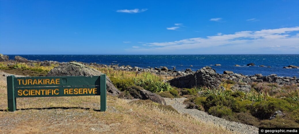 Turakirae Head Scientific Reserve Sign