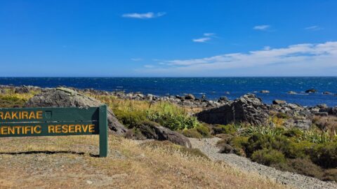 Turakirae Head Scientific Reserve Sign