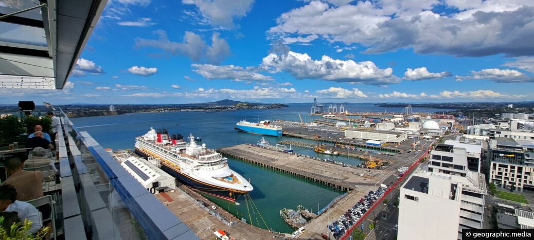 View of Ports of Auckland and Harbour