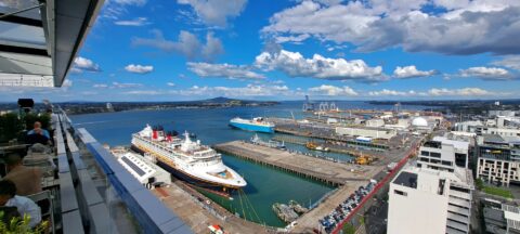 View of Ports of Auckland and Harbour