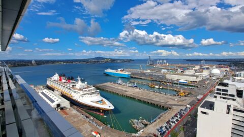 View of Ports of Auckland and Harbour