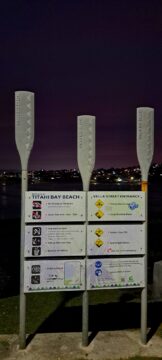 Titahi Bay Beach Signs