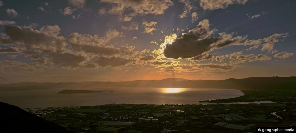 Sunset as seen from Wainuiomata Hill