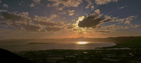 Sunset as seen from Wainuiomata Hill