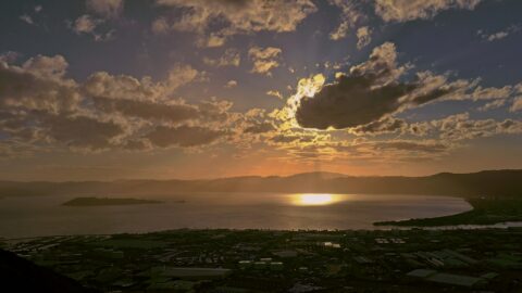 Sunset as seen from Wainuiomata Hill