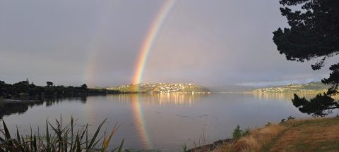 Porirua Harbour & Rainbow