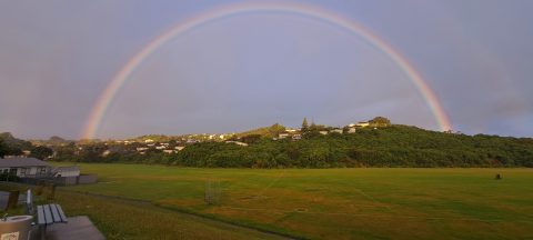 Onepoto Park and Rainbow